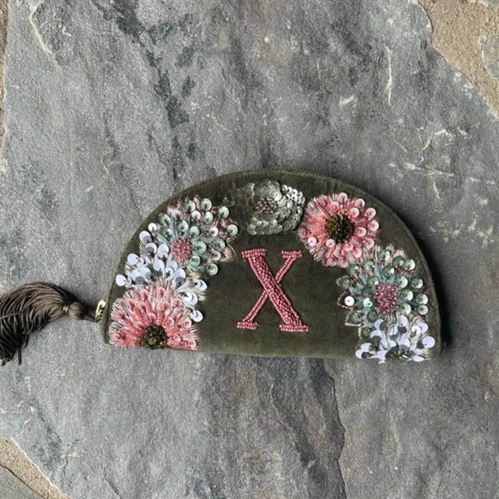 Monogram Crescent Pouch